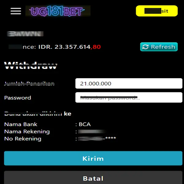 UG181BET Masuk Resmi 2026 Aplikasi